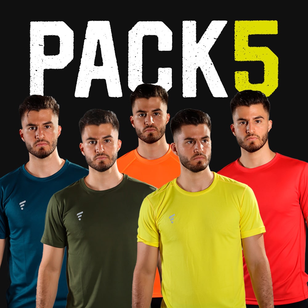 PACK 5 CAMISETAS RUNNING HOMBRE - Faby Sport